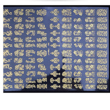 Toopoot 2017 DIY Decoration Tools 108Pcs 3D Silver Gold Nail Art Stickers Stamp Decals Stamping Top Quality