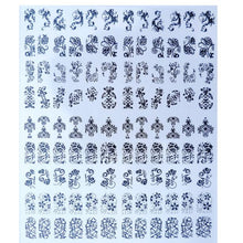 Toopoot 2017 DIY Decoration Tools 108Pcs 3D Silver Gold Nail Art Stickers Stamp Decals Stamping Top Quality