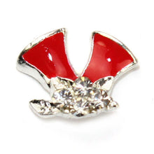 Toopoot 2017 Professional 10PCS Cute Christmas Bells Alloy Rhinestone Nail Art Slice DIY Decoration Xmas New year Top Quality