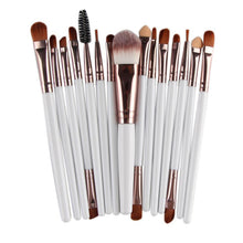 Toopoot 2017 Professional 15pcs Makeup Brushes Set Powder Foundation Eyeshadow Make-up tools Toiletry Kit Wool Make up Brush