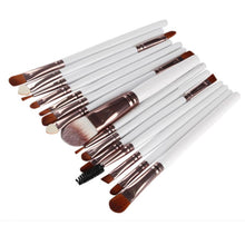 Toopoot 2017 Professional 15pcs Makeup Brushes Set Powder Foundation Eyeshadow Make-up tools Toiletry Kit Wool Make up Brush