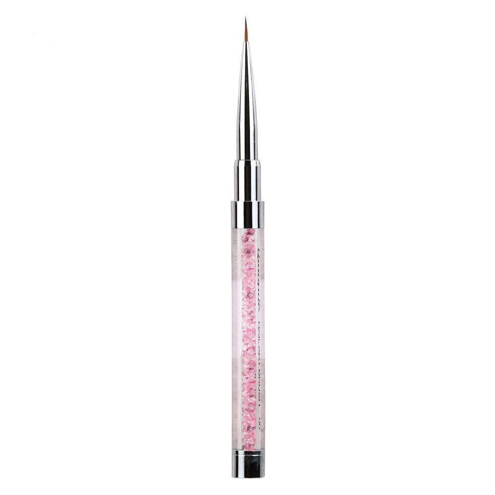Toopoot 2017 Professional 1PCS Nail Art Decorations Painting Flower Pen Nail Supplies DIY Carving Tools Pen Pink Natural Cheap