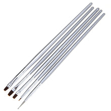 Toopoot 2017 Professional 5pcs UV Gel Acrylic Nail Art Brush Set Art Builder Painting Pen Design Nail Makeup Tools Natural Cheap