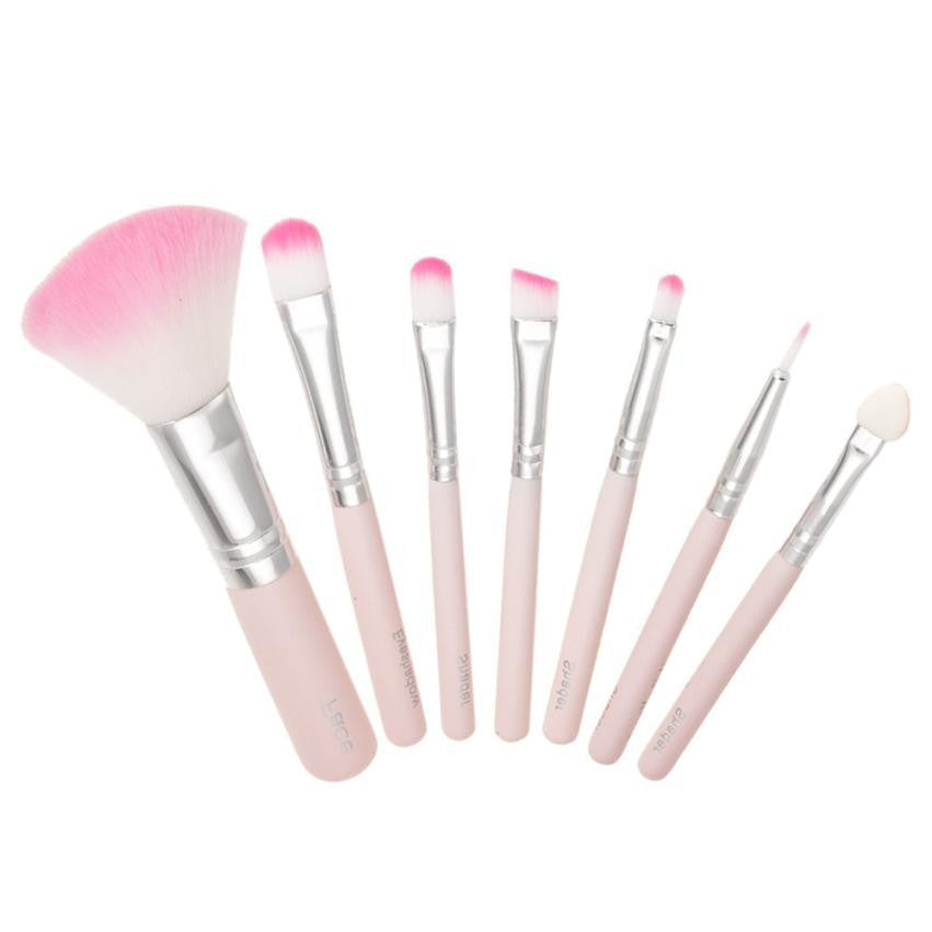 Toopoot 2017 Professional 7pcs Makeup Brushes Sets Cosmetics Brushes Powder Shadows Make Up Tools Top Quality