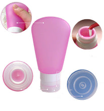 Toopoot 2017 Silicone Travel Packing Bottle Lotion Shampoo Bath Container Press Bottle S/M/L 37ML 60ML 89ML