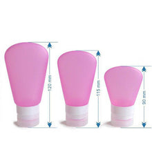 Toopoot 2017 Silicone Travel Packing Bottle Lotion Shampoo Bath Container Press Bottle S/M/L 37ML 60ML 89ML