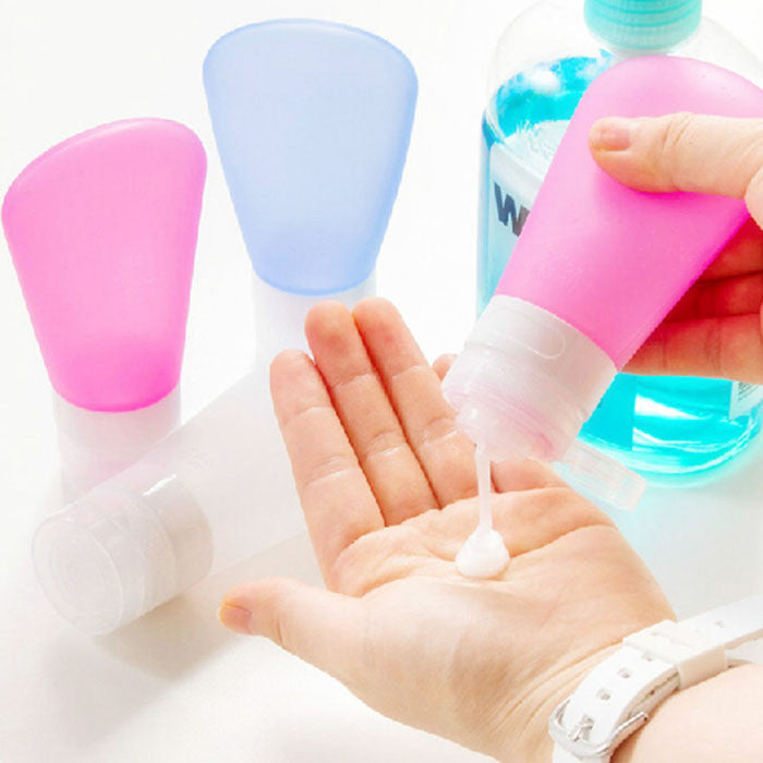 Toopoot 2017 Silicone Travel Packing Bottle Lotion Shampoo Bath Container Press Bottle S/M/L 37ML 60ML 89ML