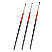 Toopoot 2017 Women 3pcs/lot Red Soft and Professional Pen Nail Art Brushes Tool Set Top Quality