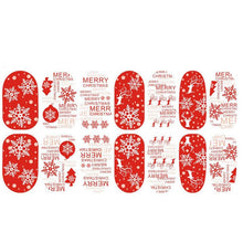 Toopoot 2017 Women Design Red Christmas Snow Nail Stickers Fashion Nail Art Tips Top Quality