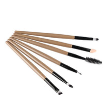 Toopoot 2017 Women Professional 6PCS Cosmetic Lip Makeup Brushes Set Eyeshadow Make up Brush Top Quality