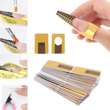 Toopoot's Vestido 2016 DIY 100Pcs Nail Art decorations Tips Extension Forms Guide French Tool Acrylic UV Gel Nails professional