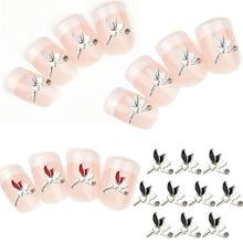 Toopoot's Vestido 2017 DIY 10PCS 3D Alloy Rhinestones Fairy Angel Nail Art decorations Tips Nails professional Prego para unha