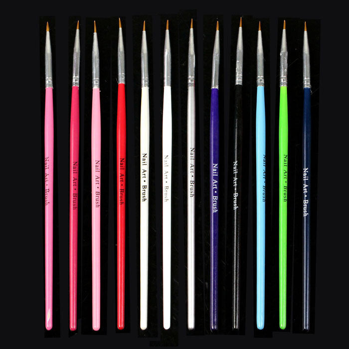 Toopoot's Vestido 2017 DIY 12 pcs Nail Art decorations Design Brush Pen Fine Details Tips Drawing Paint Nails Prego para unha