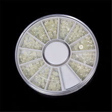 Toopoot's Vestido 2017 DIY 1200pcs Nail Art decorations White Pearl Beads sizes 3/2/1.5 mm with Wheel Nails professional Prego