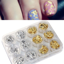 Toopoot's Vestido 2017 DIY 12PC Nail Art decorations Tools Flake Chip Foil DIY Acrylic UV Gel Nails professional Prego para unha