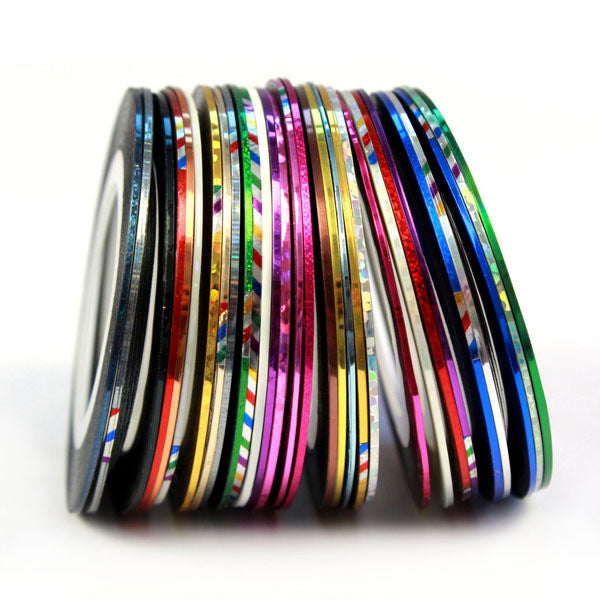 Toopoot's Vestido 2017 DIY 30 Color Rolls Striping Tape Line Nail Art decorations Sticker Nails professional Prego para unha