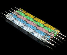Toopoot's Vestido 2017 DIY 5X2 Marbleizing Dotting Pen Set Nail Art decorations Manicure Pedicure 10 Color Rolls Striping Tape