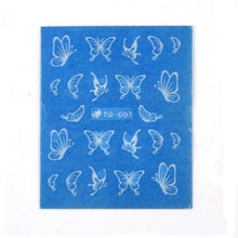 Toopoot's Vestido 2017 DIY Lovely Luminous Nail Art decorations Stickers Decals Butterfly Design Luxury brand Prego para unha