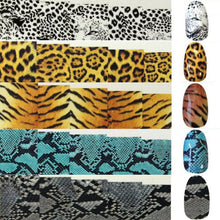 Toopoot's Vestido 2017 DIY Nail Art Decals Wraps Tiger Print Animal Water Transfer Stickers Nails professional Prego para unha