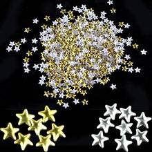 Toopoot's Vestido 2017 DIY Nail Art decorations 250pcs Gold Silver 5mm Star Metal Studs Nails professional Prego para unha