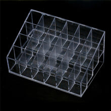 Toopoot's vestidos 2017 Crazycity Generic 24 Stand Trapezoid Clear Lipstick Lotion Makeup Cosmetic Case Box Holder #P5