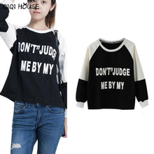 Trainingspak Women Long Sleeve Sweatshirts Patchwork Print Letter Casual Loose Blous Moletons Femininos#A919