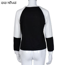 Trainingspak Women Long Sleeve Sweatshirts Patchwork Print Letter Casual Loose Blous Moletons Femininos#A919