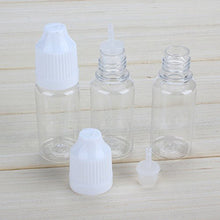 Transparent Plastic Empty Squeezable Solvents Dropper Bottles Pack Refillable Bottles