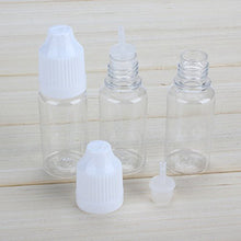 Transparent Plastic Empty Squeezable Solvents Dropper Bottles Pack Refillable Bottles