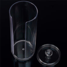 Transparent Round Container Storage Case Makeup Cotton Pad Box Nail Art Remover Paper Wipe Plastic Storage Box