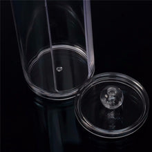 Transparent Round Container Storage Case Makeup Cotton Pad Box Nail Art Remover Paper Wipe Plastic Storage Box
