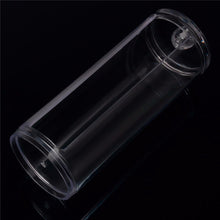 Transparent Round Container Storage Case Makeup Cotton Pad Box Nail Art Remover Paper Wipe Plastic Storage Box