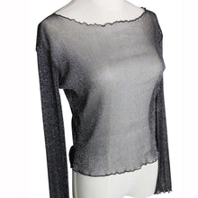 Transparent Sexy Women T-Shirts Long Sleeve Slim Thin Basic Ladies Tops camisas femininas 2016 tee shirt femme #1215