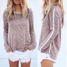 Tshirt Women Autumn Solid Loose Shirt Casual Fitness Basic Wear Shirt Toyouth Poleras De Mujer#A12