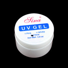 UV Gel Nail UV Builder Gel Clear Art Manicure Tips Glue & 3600Pcs Nail Art Round Rhinestone Glitter Tip Wheel
