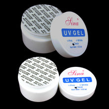 UV Gel Nail UV Builder Gel Clear Art Manicure Tips Glue & 3600Pcs Nail Art Round Rhinestone Glitter Tip Wheel