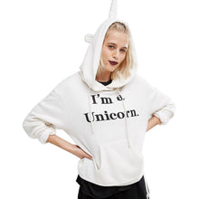 Unicorn Kawaii Women Sweatshirts Loose Long Sleeve Hoodies Autumn Sweatshirt Casual Winter Pullovers Sudadera Mujer#A11