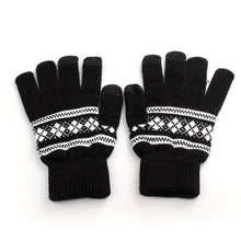 Unisex Glove Warm Knitted Screen Gloves Printing Geometric Soft Warm Knitted Gloves Luva Inverno#A11