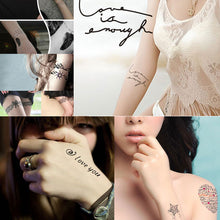 Unisex Temporary Tattooes For Man Woman Waterproof Stickers Makeup Lovely Cat Body Art Flash Tattoo 88