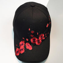 Unisex Women Baseball Cap 2017 Summer Women Men Couple Plum Blossom Snapback Hip Hop Flat Hats Black White Casquette Bone #01