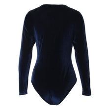 Velvet Jumpsuit Long Sleeve Sexy V-Neck Slim Women Rompers Ladies Evening Party Basic Wear Clothes Bodysuits#1521