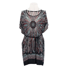Vestido Above Knee, Mini 2015 Promotion Rushed Natural Party Dresses Women Retro Ethnic Print Boho Skater Batwing Mini Dress
