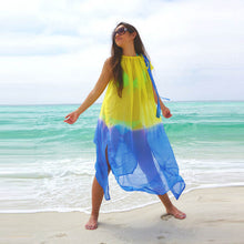 Vestidos Brazil Style Summer Sexy Women Chiffon Loose Maxi Sundress Perspective Sleeveless Beach Long Dress