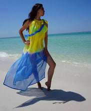 Vestidos Brazil Style Summer Sexy Women Chiffon Loose Maxi Sundress Perspective Sleeveless Beach Long Dress