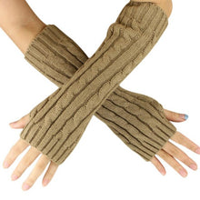 Warm Winter Gloves Women Knitted Warm Arm Fingerless Gloves Luvas De Inverno#A11