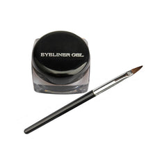 Waterproof Eye Liner Eyeliner Gel Makeup Cosmetic + Brush Black Liquid Eyeliner 88