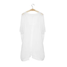 White Transparent Women Chiffon Tops Cover Up Swimsuit Beach Long Style Tee Shirt Bathing Tops Ladies #23
