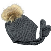 Winter 2016 Children Cute beanies knitted wool Skullies casual Hats For Boys Girls Faux fur pompom solid cap Kids Gorros