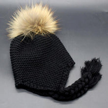 Winter 2016 Children Cute beanies knitted wool Skullies casual Hats For Boys Girls Faux fur pompom solid cap Kids Gorros