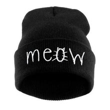 Winter Hat Crochet Outfits MEOW Beanie Hat And Snapback Bonnets En Laine #2457